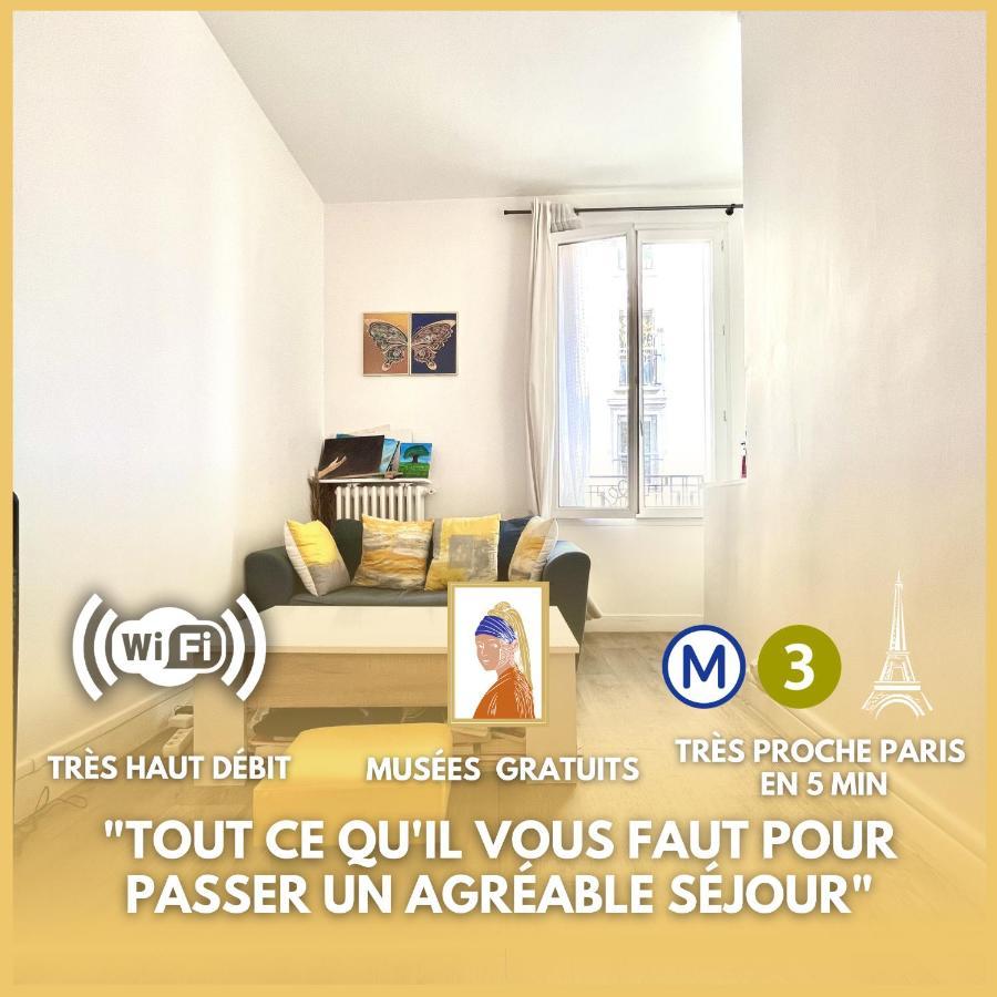 Appartement De Charme Tout Equipe A Paris, Pour 4 Personnes, 2 Grands Lits Levallois-Perret Exterior photo